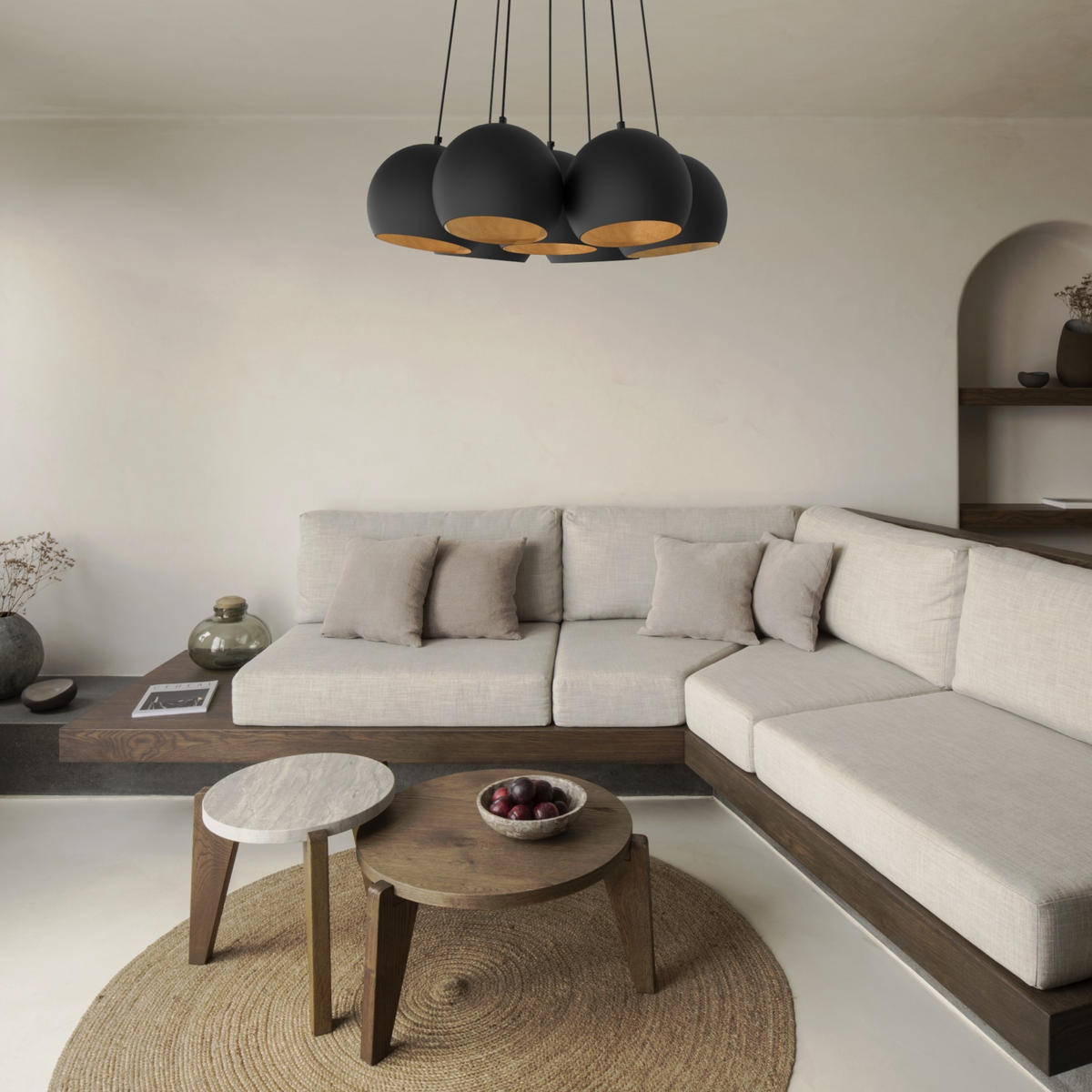 HÄNGELEUCHTE - Goldfarben, Metall (25/25/20cm) - Lumicom