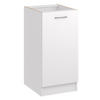 KÜCHENUNTERSCHRANK D40 weiss matt - Weiß, Holzwerkstoff (40/82/44cm) - roe furniture