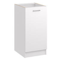 KÜCHENUNTERSCHRANK D40 weiss matt - Weiß, Holzwerkstoff (40/82/44cm) - roe furniture