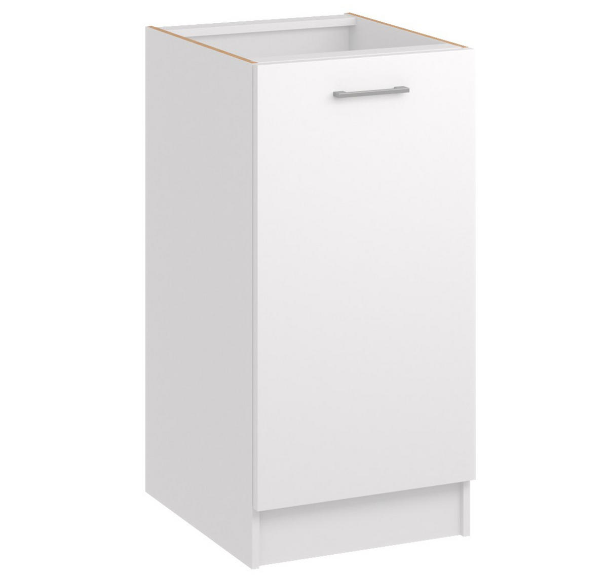KÜCHENUNTERSCHRANK D40 weiss matt - Weiß, Holzwerkstoff (40/82/44cm) - roe furniture