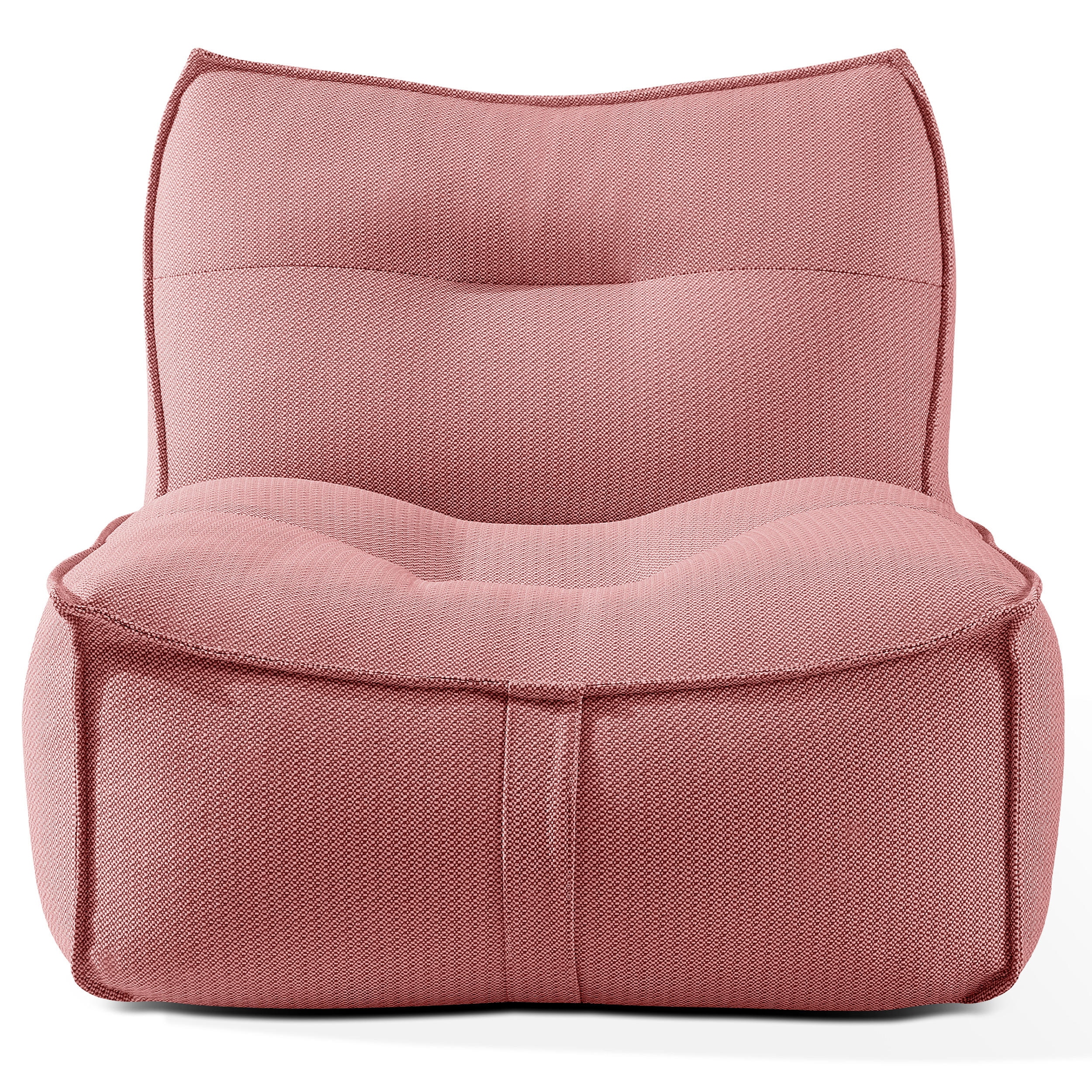 GARTENSESSEL LOVIA Lounge-Sessel, Rot/Weiß - Rot, Textil (90/82/106cm) - KONSIMO®