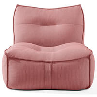 GARTENSESSEL LOVIA Lounge-Sessel, Rot/Weiß - Rot, Textil (90/82/106cm) - KONSIMO®