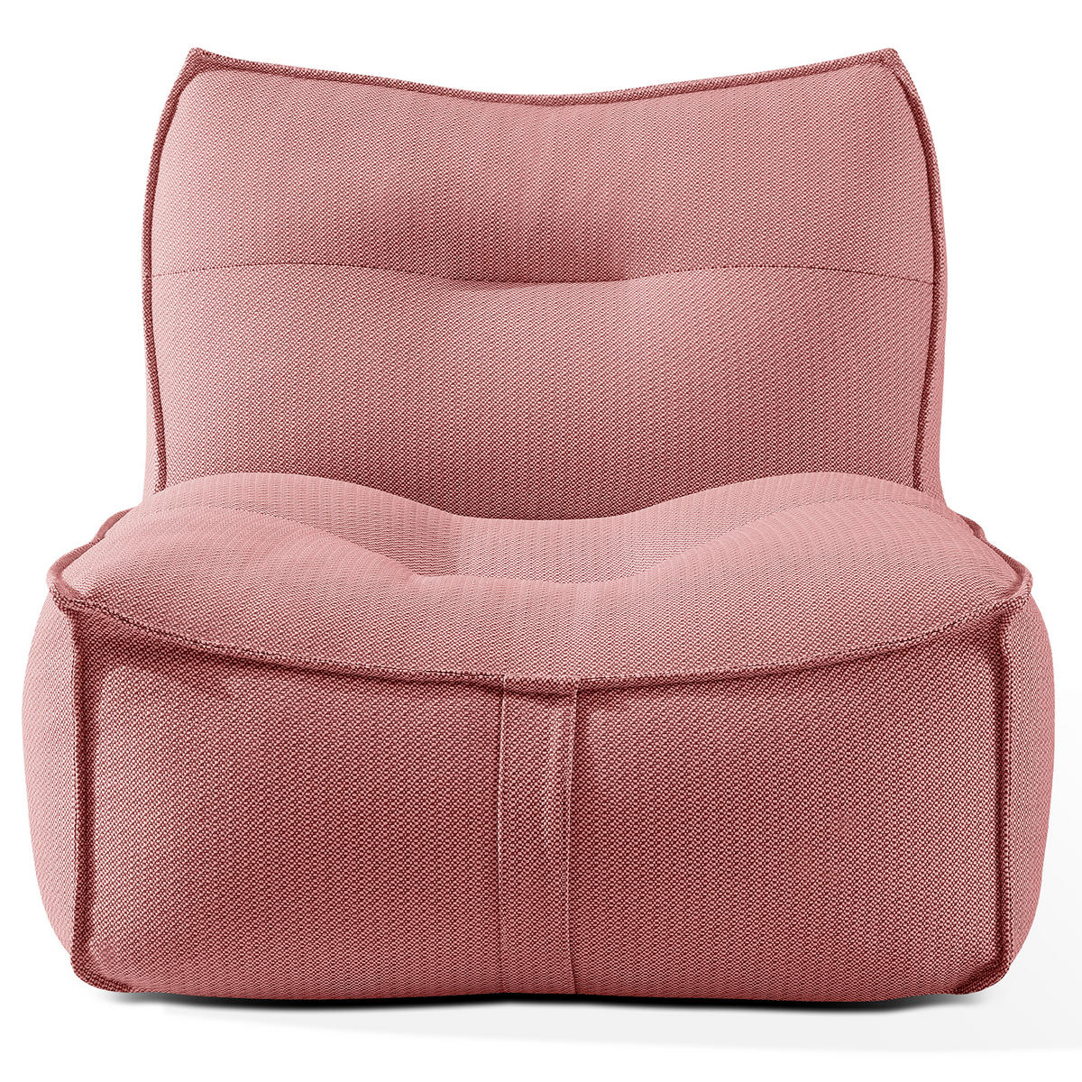 GARTENSESSEL LOVIA Lounge-Sessel, Rot/Weiß - Rot, Textil (90/82/106cm) - KONSIMO®