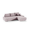 ECKSOFA Vogar In Aston - Rosa, Holzwerkstoff/Textil (265/185cm) - Fun Möbel