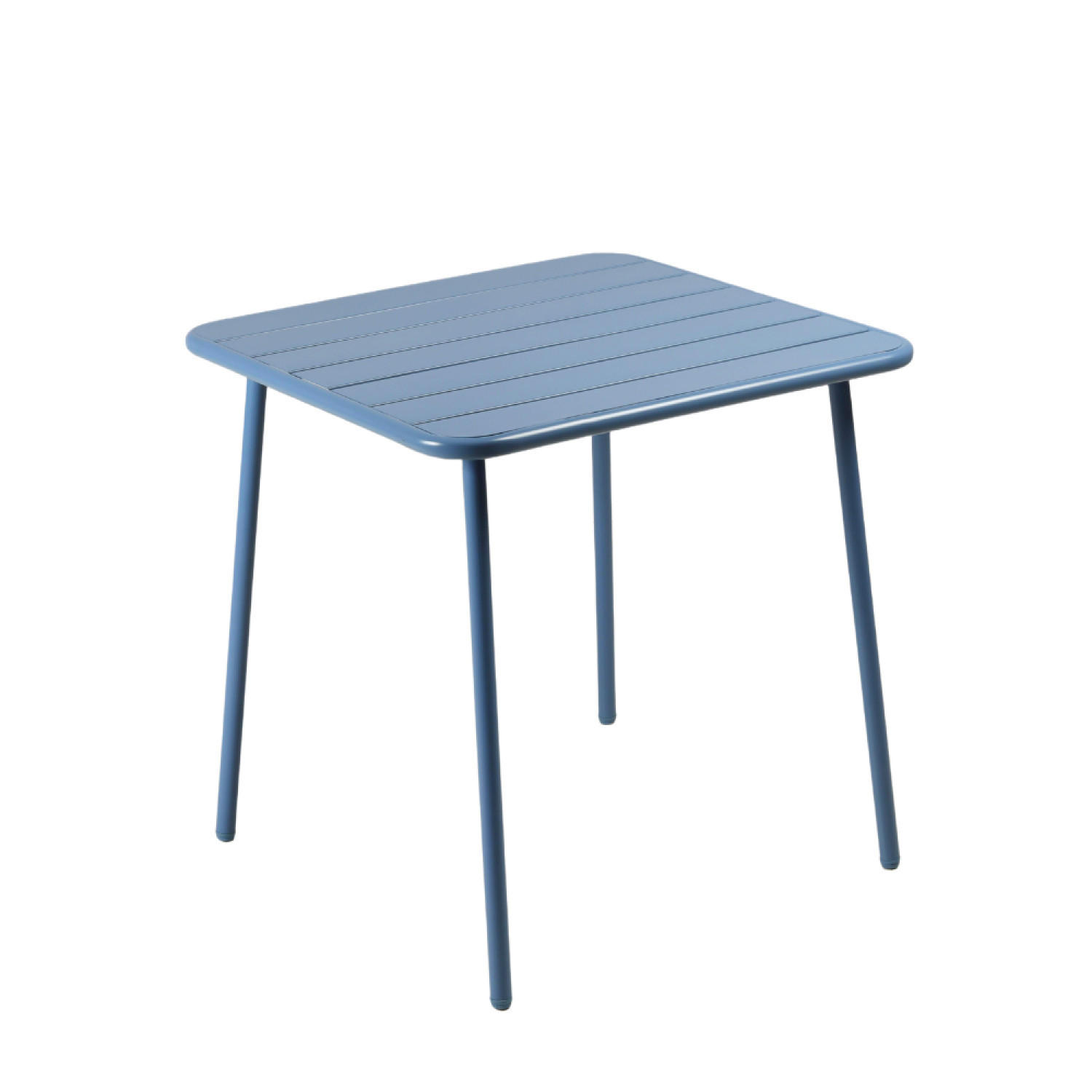 GARTENTISCH Bergame in Blau 4-Sitzer - Blau, Metall (70/70/72cm) - Concept Usine
