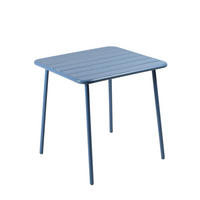 GARTENTISCH Bergame in Blau 4-Sitzer - Blau, Metall (70/70/72cm) - Concept Usine