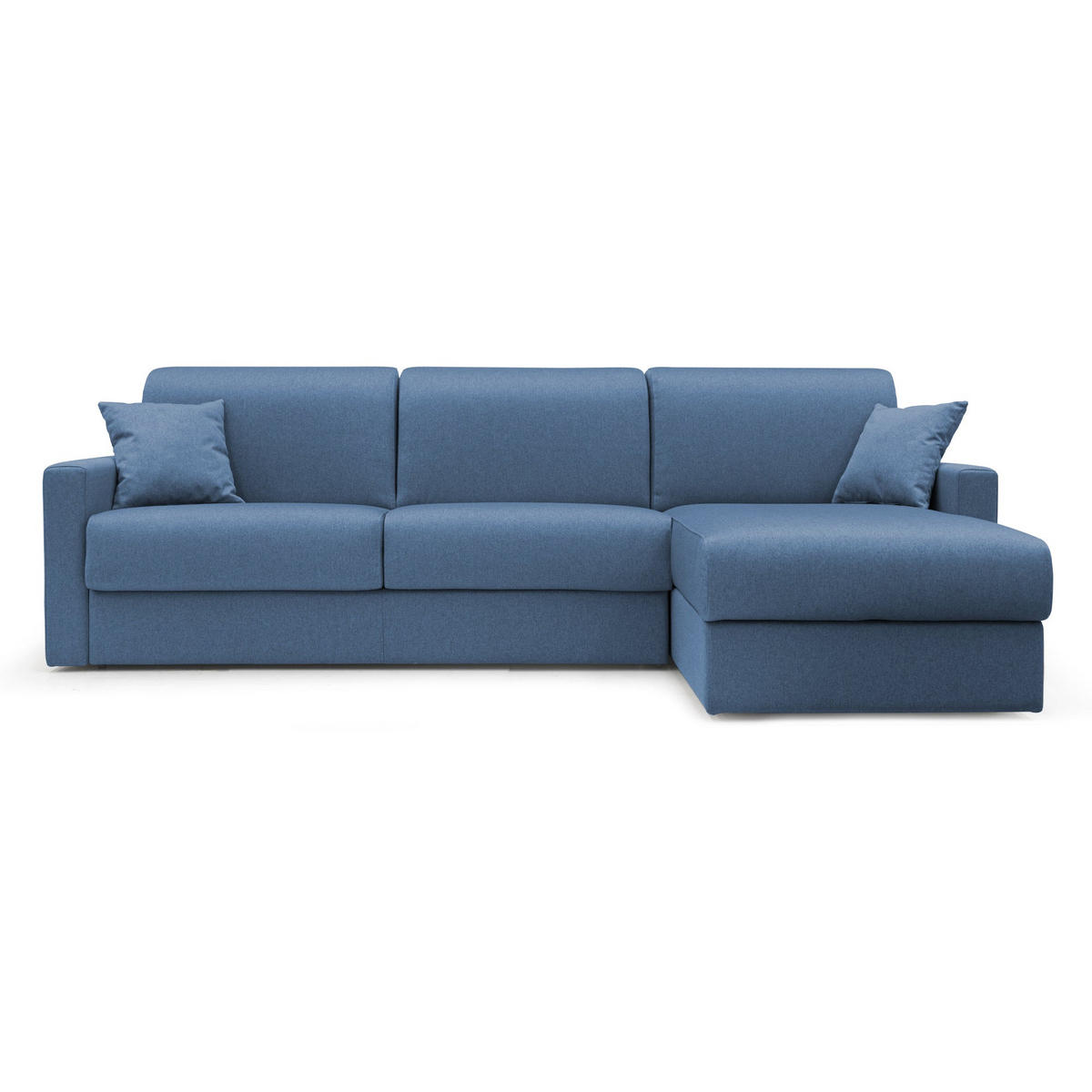 ECKSOFA RECHTS Chris - Blau, Textil (288/96cm) - Divani.store