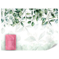 FOTOTAPETE Eukalyptus Blätter Pflanzen Natur 300x210 - Weiß/Grün, Papier (300/210cm) - Muralo