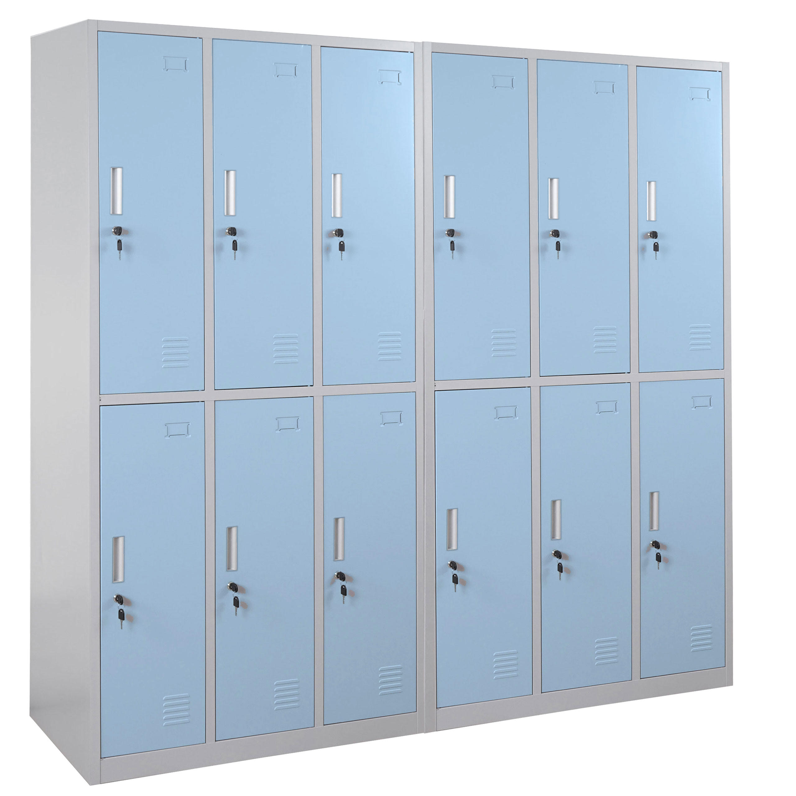 SCHLIESSFACH Blau - Blau, Metall (180/180/50cm) - MCW
