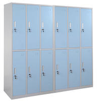 SPIND Saturn HxBxT 180x180x50cm Metall 12 Fächer Blau - Blau, Metall (180/180/50cm) - PROREGAL