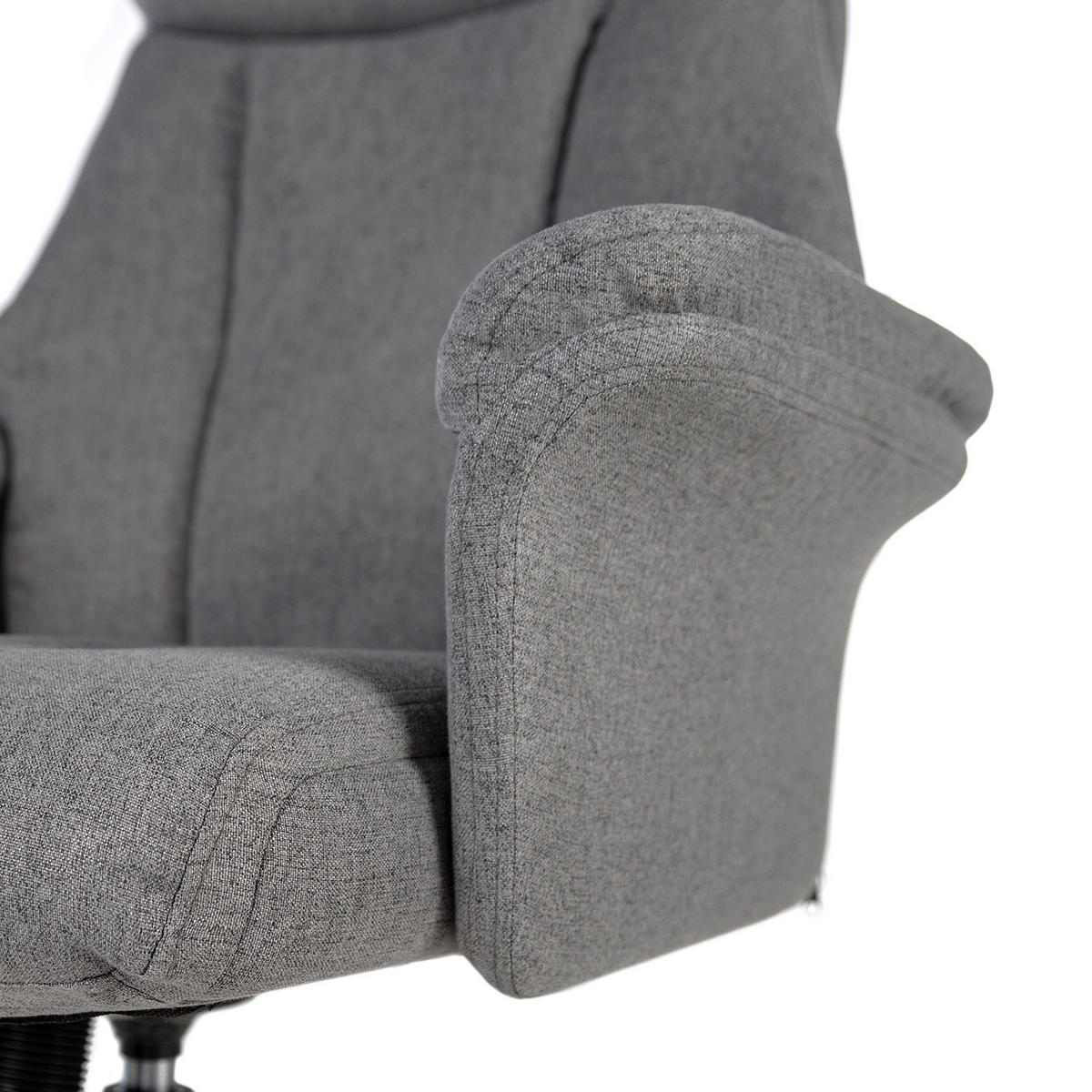 BÜROSTUHL - Flachgewebe / Nylon - Grau, Kunststoff/Textil (70/107/72cm) - home24