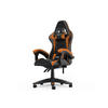 GAMING-STUHL ergonomisch, verstellbare Rückenlehne, Kissen – Orange - Orange, Leder (59/120/56cm) - Rattantree