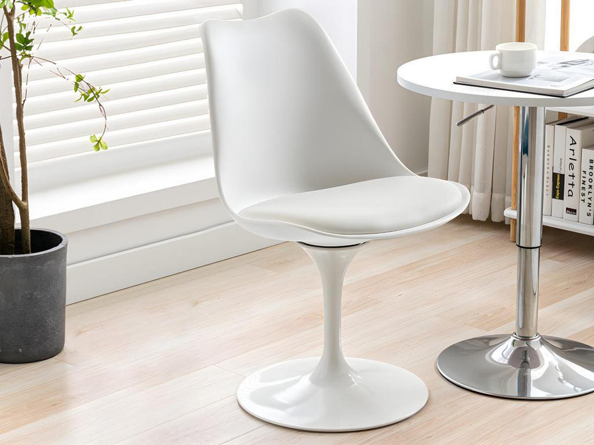 STUHL 2er-Set - Polypropylen & Metall - Weiß - XAFY - Weiß, Kunststoff (56.5/82/49cm) - Vente-Unique