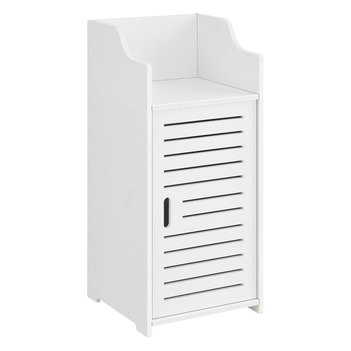 BADEZIMMERSCHRANK Svanvik - Weiß, Kunststoff (32/72/32cm) - [en.casa]