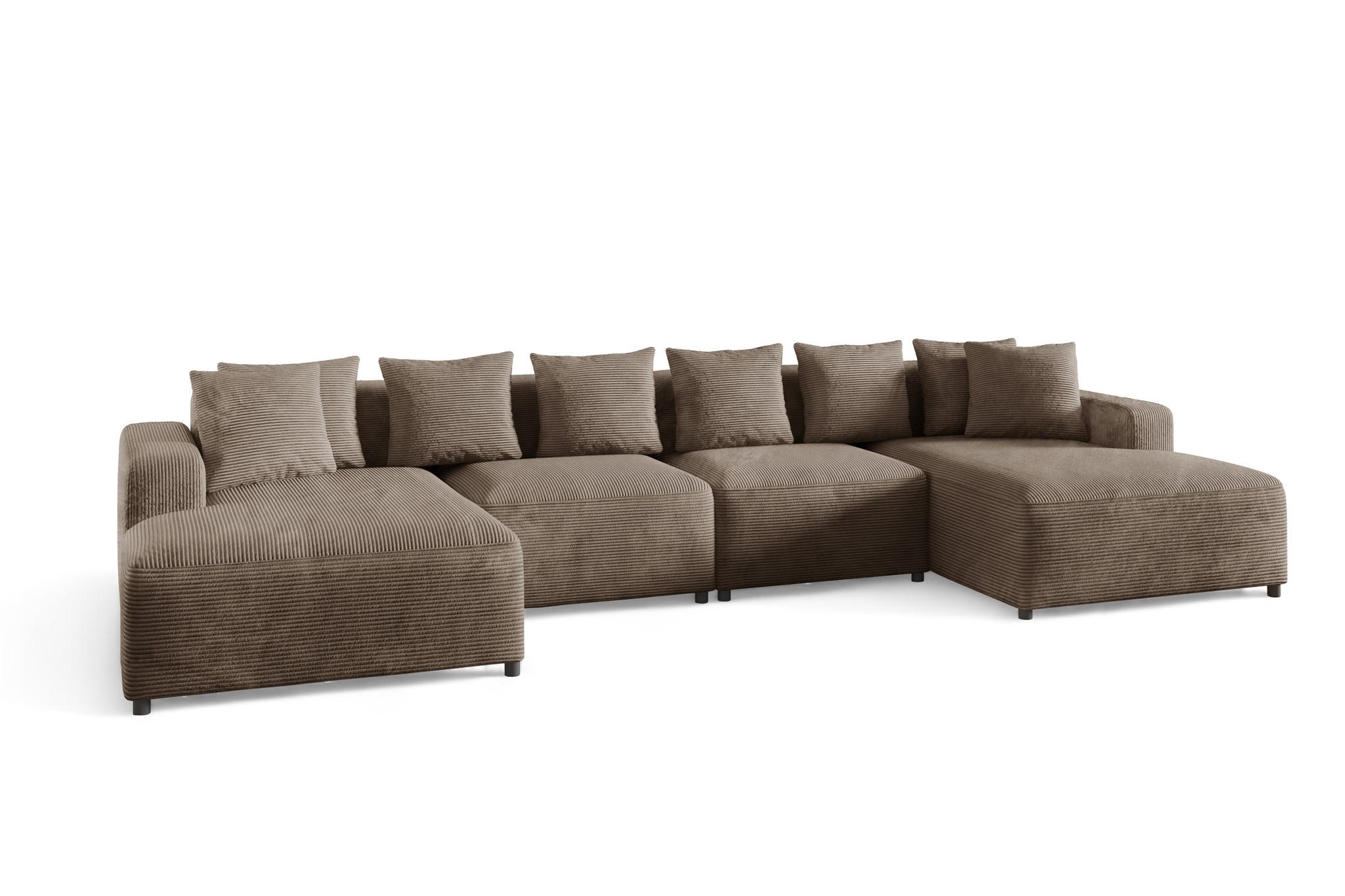 Fun Möbel Wohnlandschaft Mokka 426x75x75 cm