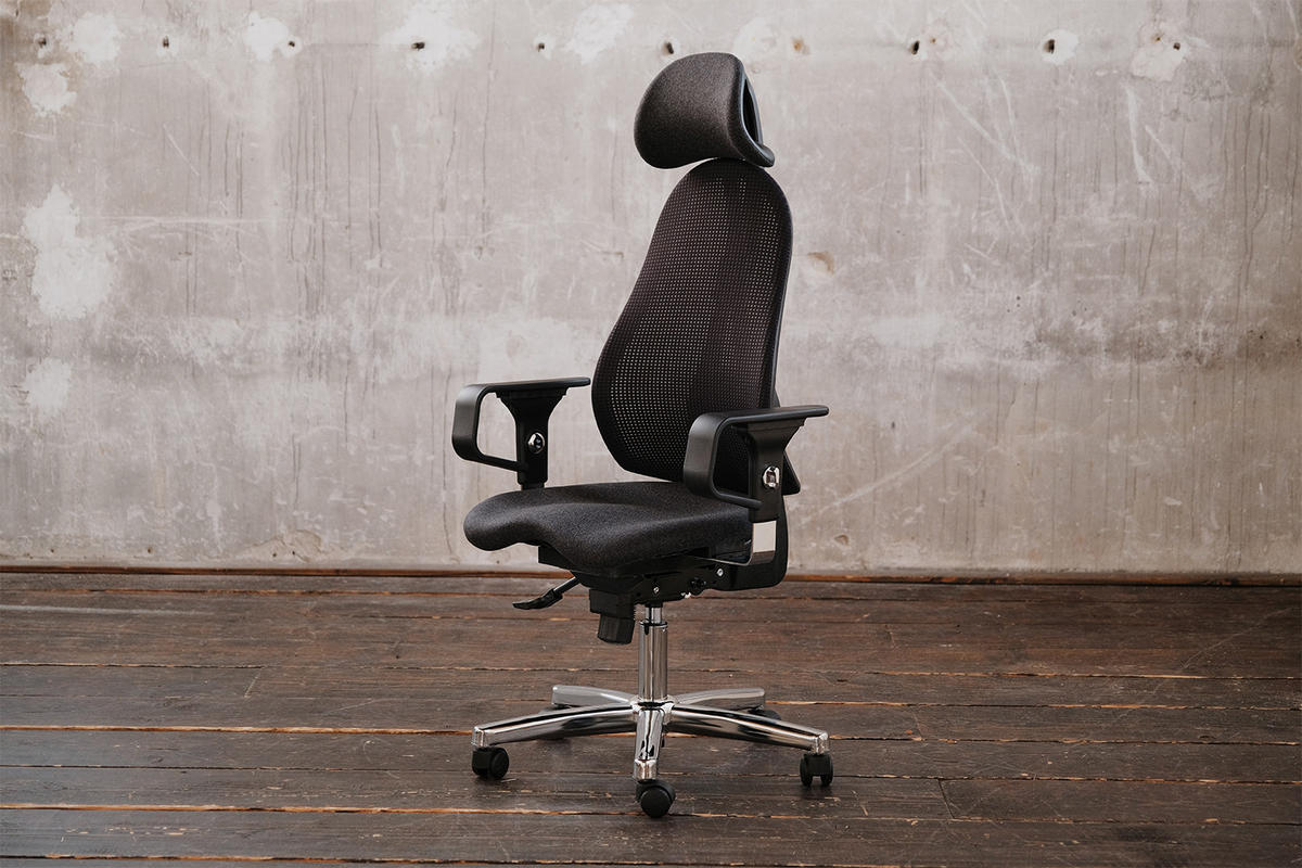 BÜROSTUHL FINO Anthrazit Kunststoff Höhenverstellbar - Anthrazit/Silberfarben, Kunststoff/Metall (64/120/64cm) - KAWOLA