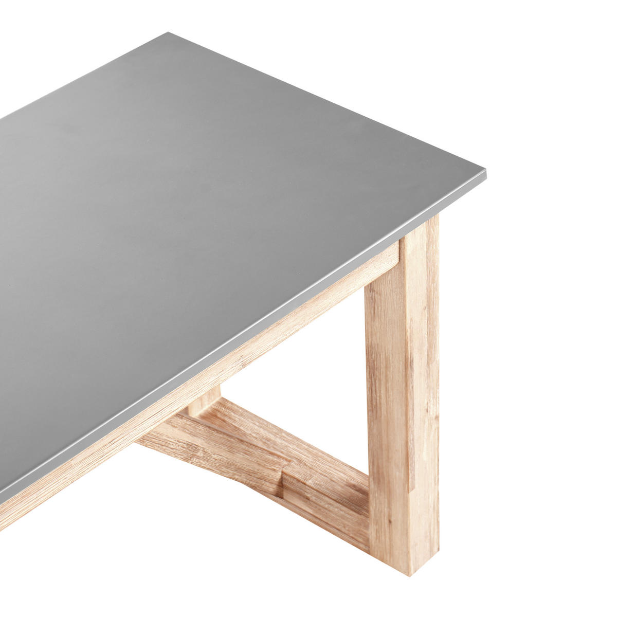 GARTENBANK Hellbraun Notteri - Hellbraun/Grau, Stein (180/45/40cm) - Beliani