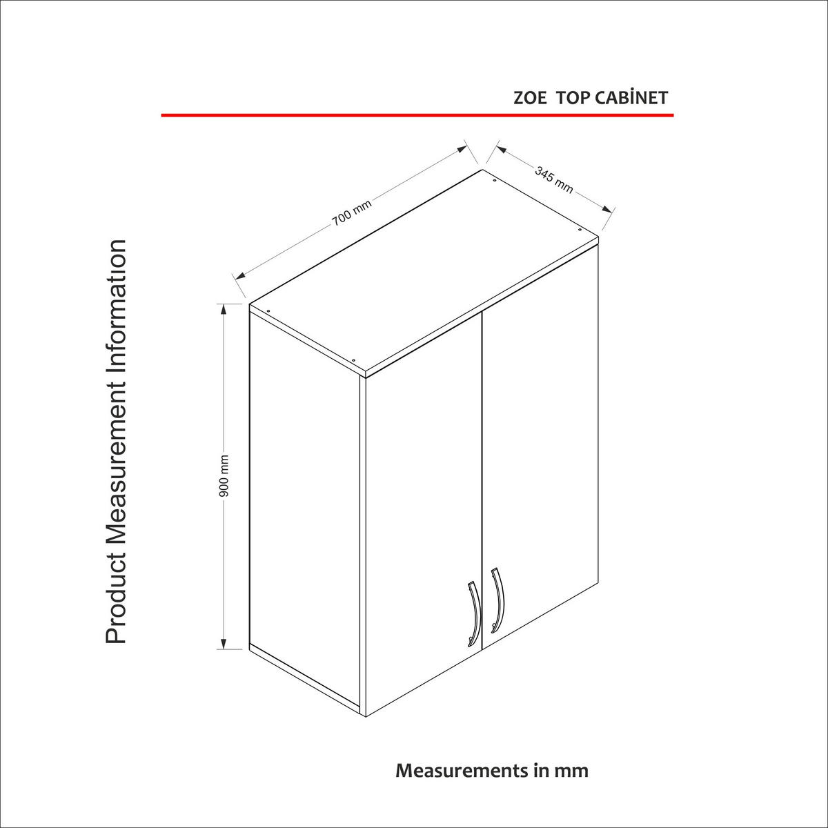 BADSCHRANK Zoe Hängeschrank Weiß - Silberfarben/Weiß, Holzwerkstoff/Metall (70/90/34.5cm) - moebel17