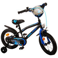 KINDERFAHRRAD Super GT - Jungen - 14 Zoll - Rücktritt + Handbremse - Blau - Blau/Schwarz, Metall (45cm) - TPFSports