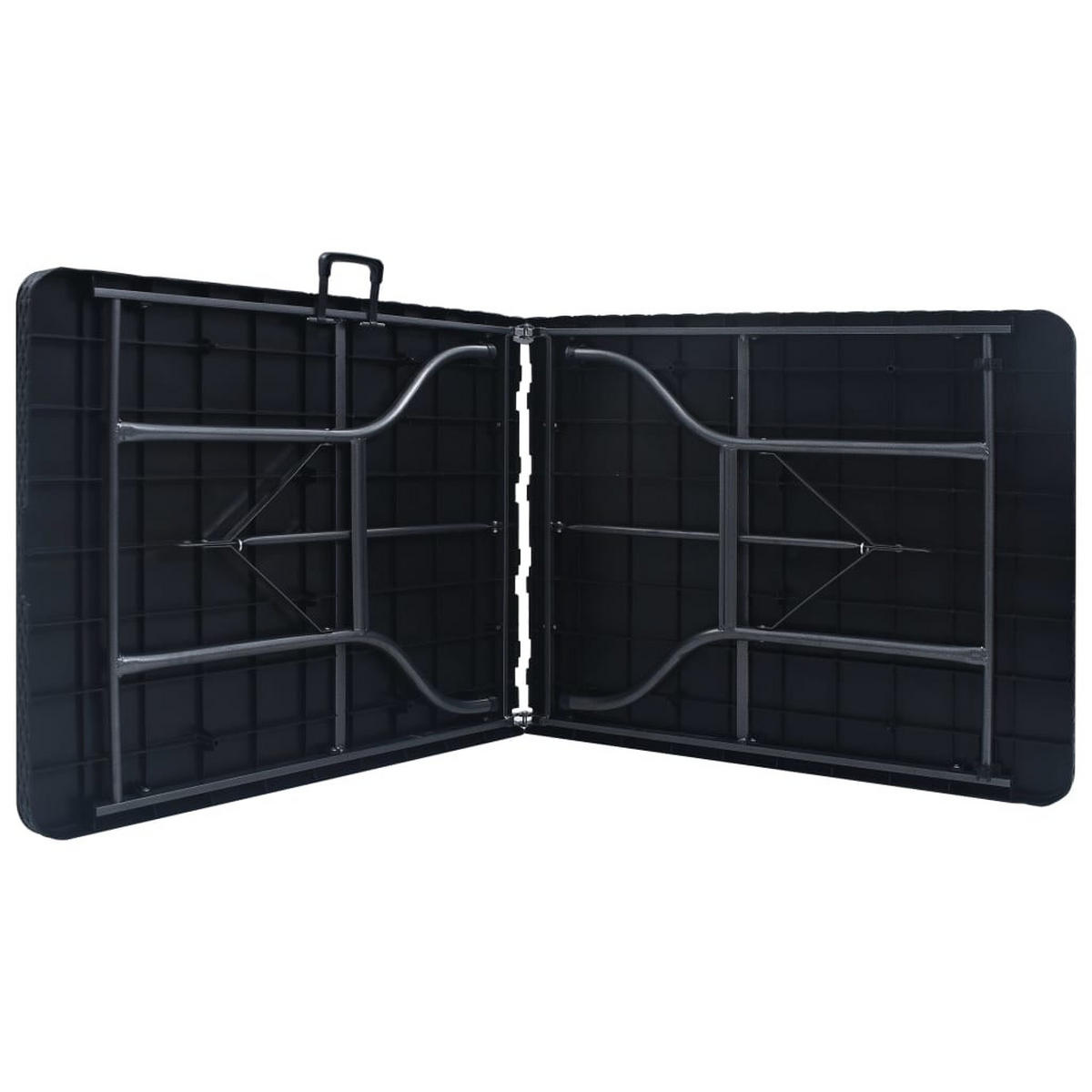 GARTENTISCH Tischlan 75/72/180 cm - Schwarz, Naturmaterialien (180/75/72cm) - ZMH
