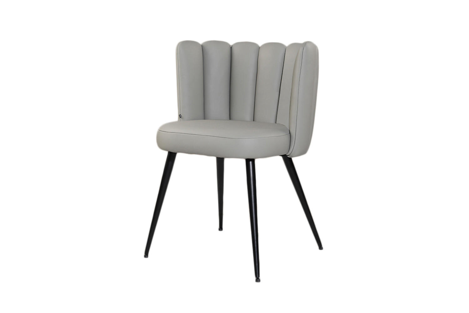 ESSZIMMERSTUHL JADA Grau Leder - Grau, Leder (59/79/55cm) - KAWOLA