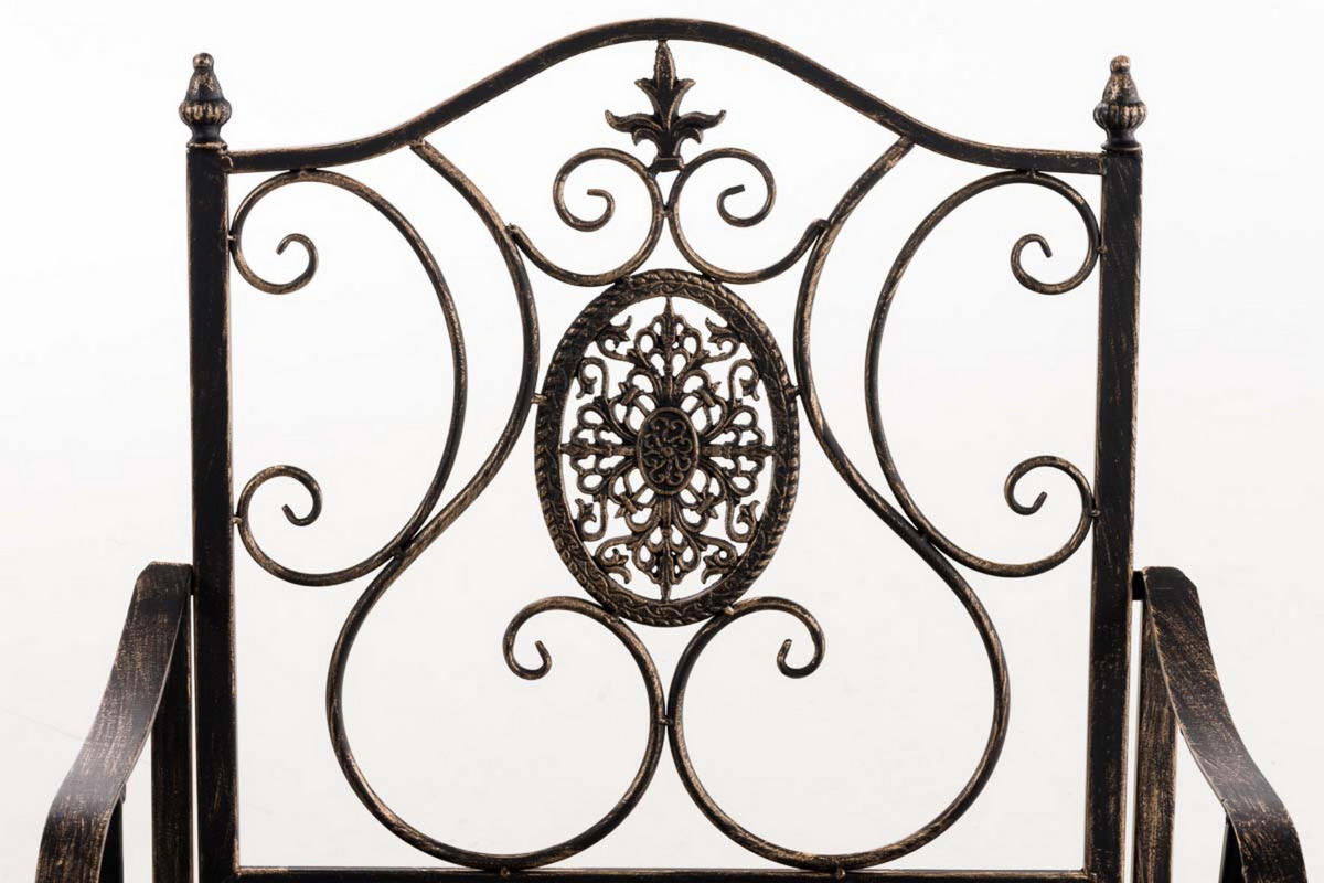 STUHL Pamela bronze - Braun, Metall (62/94/53cm) - TPFGarden