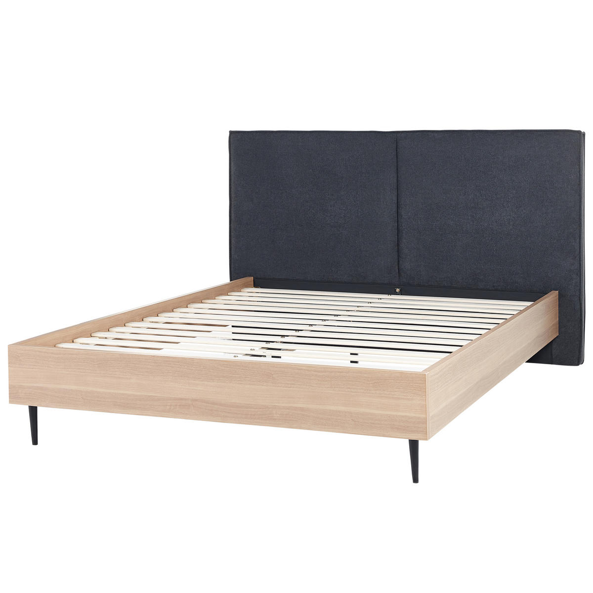 BETT 160/200cm Dunkelgrau Izernore - Dunkelgrau, Textil (160/200cm) - Beliani