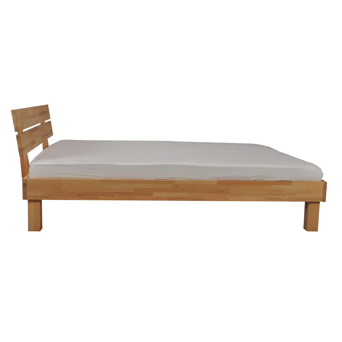MASSIVHOLZBETT RIVA / BETT 160X200 - BUCHE MASSIV GEÖLT - Buchefarben, Holz (160/200cm) - Weber Industries