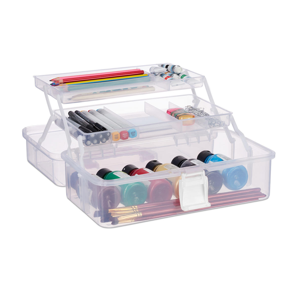 AUFBEWAHRUNGSBOX - Transparent, Kunststoff (33/14.5/19cm) - Relaxdays