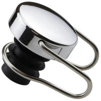 FLASCHENVERSCHLUSS Tip Top Seal, wiederverschließbar, für Wein & Bier, Silber - Silberfarben, Metall (8/8/8cm) - ich-zapfe