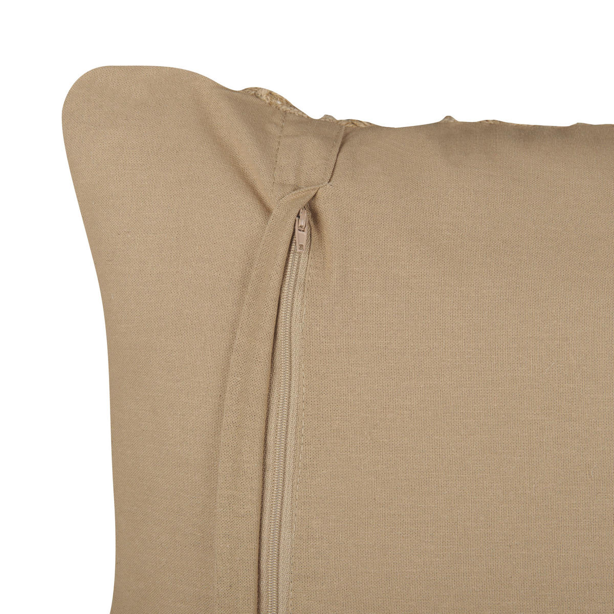 DEKOKISSEN 2er-Set Beige 45/45 cm Collomia - Beige, Textil (45/45cm) - Beliani