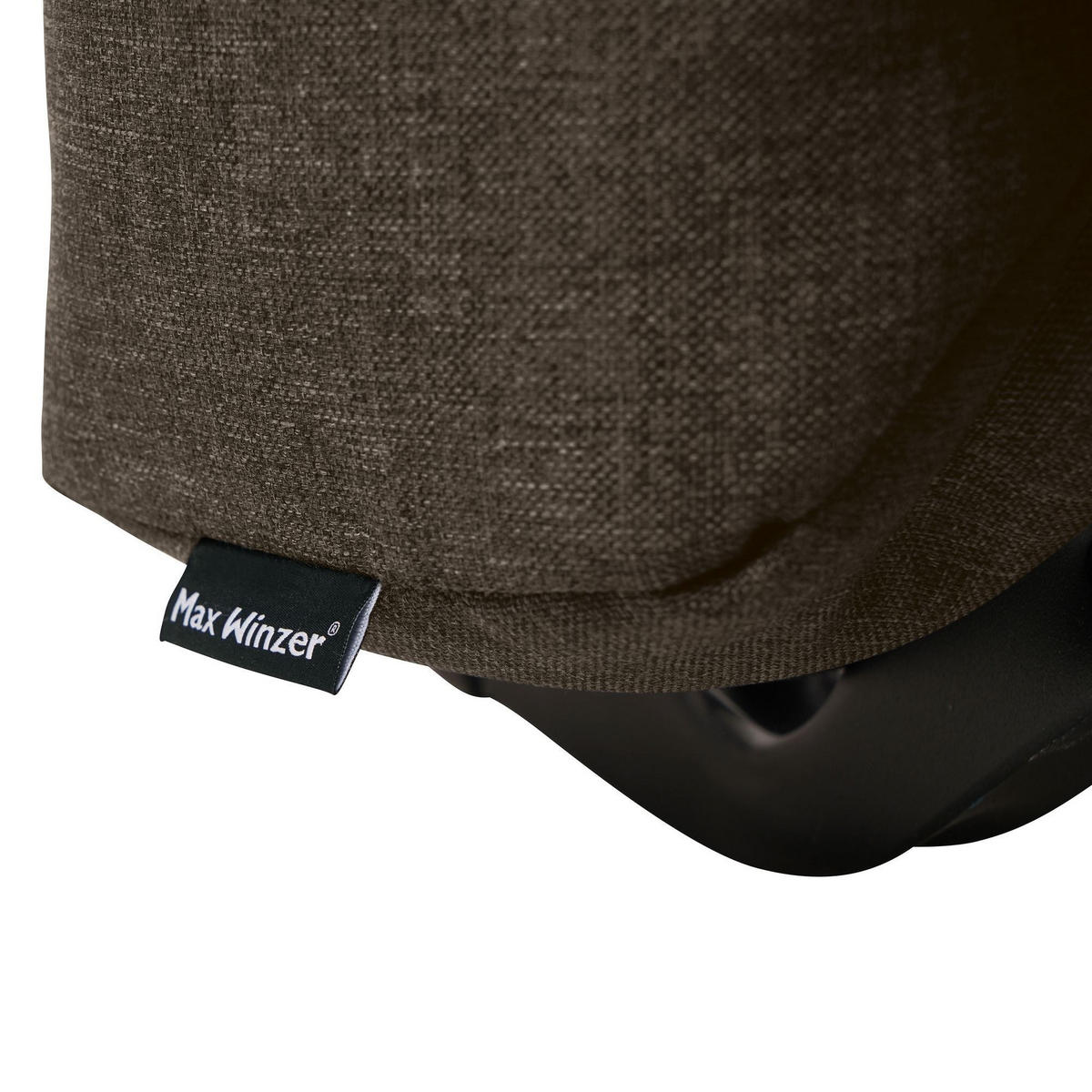 FALTSESSEL Kalomira Bezug Flachgewebe Metall schwarz / braun - Braun, Kunststoff (100/85/85cm) - 58aufmkessel