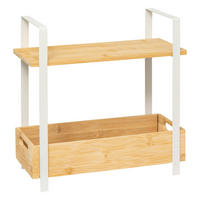ARBEITSPLATTENREGAL mit Behälter Ordera 30/14/30 cm - Beige, Naturmaterialien (14/30/30cm) - 5five Simply Smart