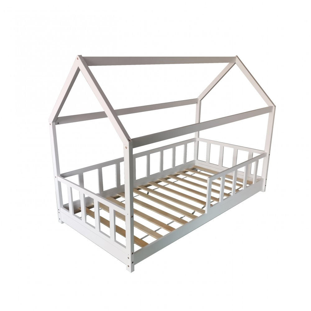 Weber Industries Hausbett Weiß 90x190 cm