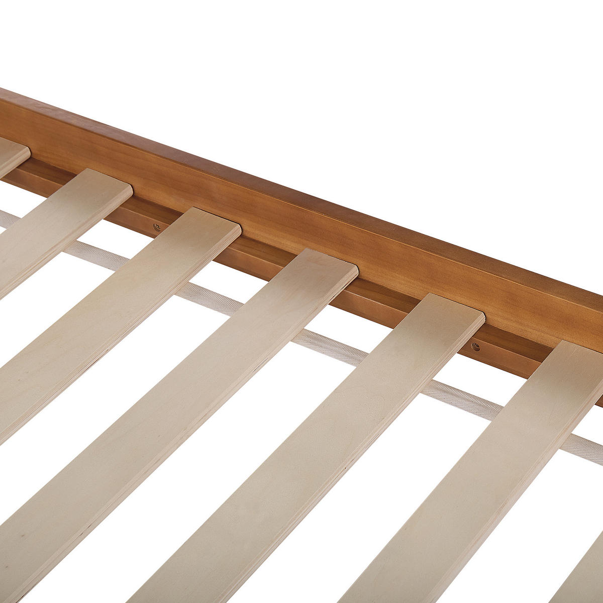 HOLZBETT 90/200cm Heller Holzfarbton Barret - Hellbraun, Holz (90/200cm) - Beliani