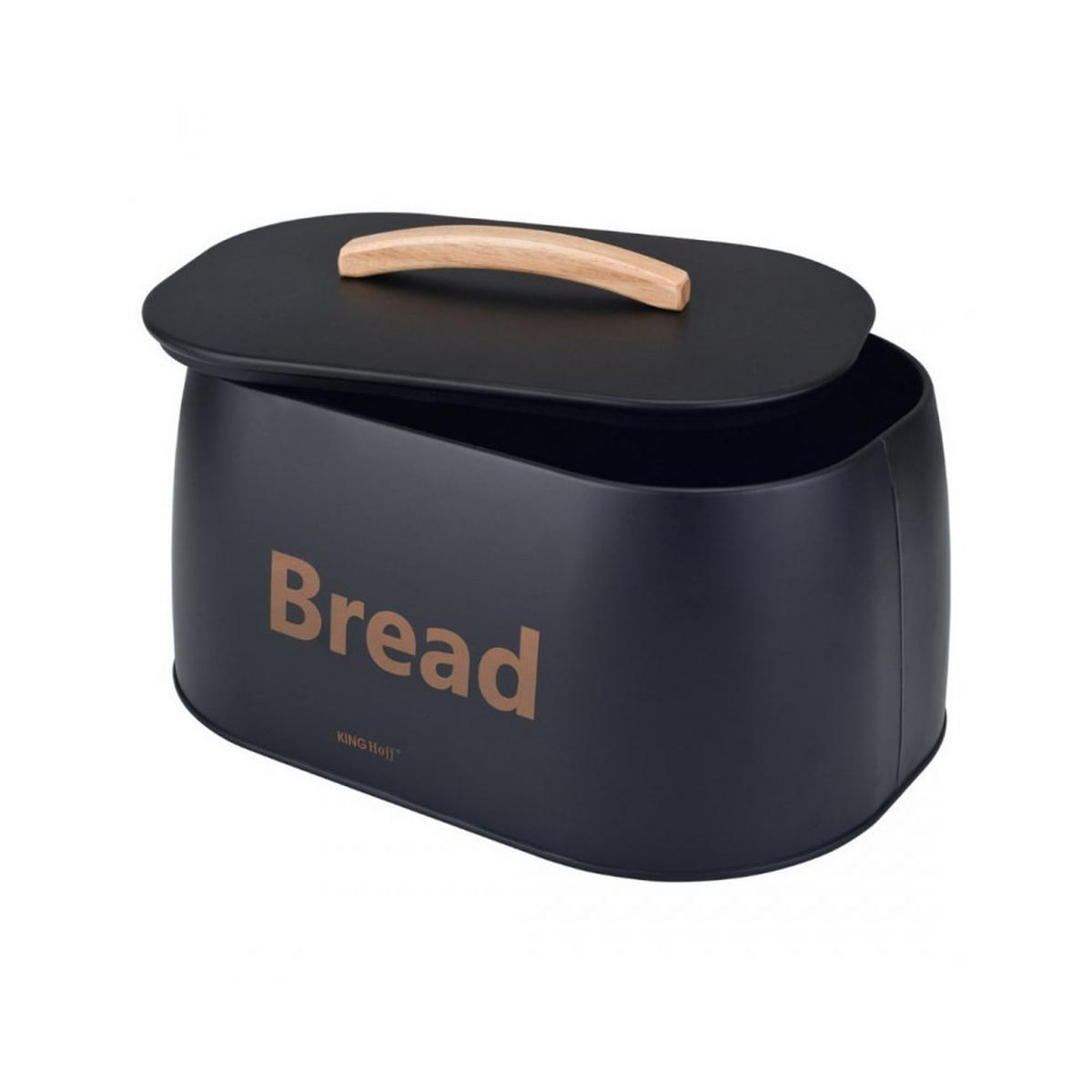 BROTKASTEN Graphit 34/24/18.5 cm 63010 - Graphitfarben, Metall (24/18.5/34cm) - Kinghoff 