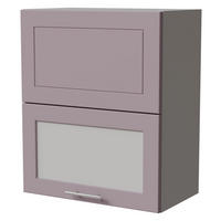 KLAPPHÄNGESCHRANK Bari W8BS/60-AV Grau / RAL 4009 pastellviolett 60 / 32,5 / 72cm - Violett/Grau, Holz/Holzwerkstoff (60/72/32.5cm) - Feldmann-Wohnen