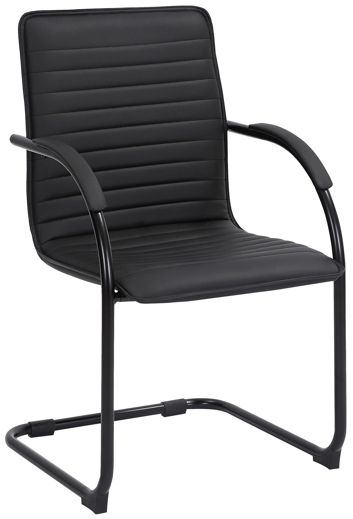 SCHWINGSTUHL Lederlook Schwarz/Schwarz - Schwarz, Textil/Metall (56/95/60cm) - CLP