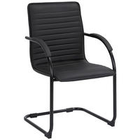 SCHWINGSTUHL Lederlook Schwarz/Schwarz - Schwarz, Textil/Metall (56/95/60cm) - CLP