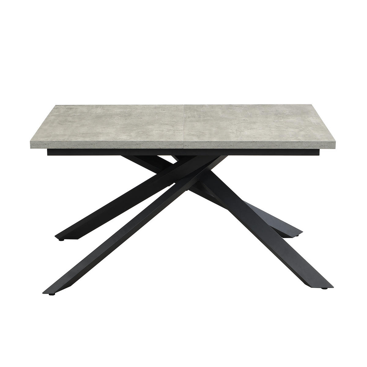 AUSZIEHTISCH MALTEX 140-220/90/76 cm - Schwarz/Grau, Metall (90/140/76cm) - DUBI Möbel