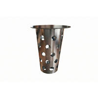 BARTISCH VINO Silber Metall - Silberfarben, Metall (80/80/111cm) - KAWOLA