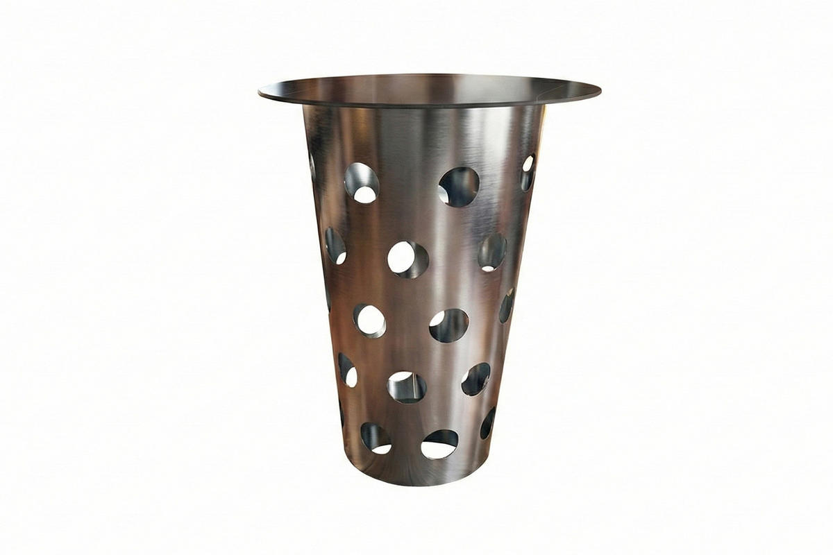 BARTISCH VINO Silber Metall - Silberfarben, Metall (80/80/111cm) - KAWOLA