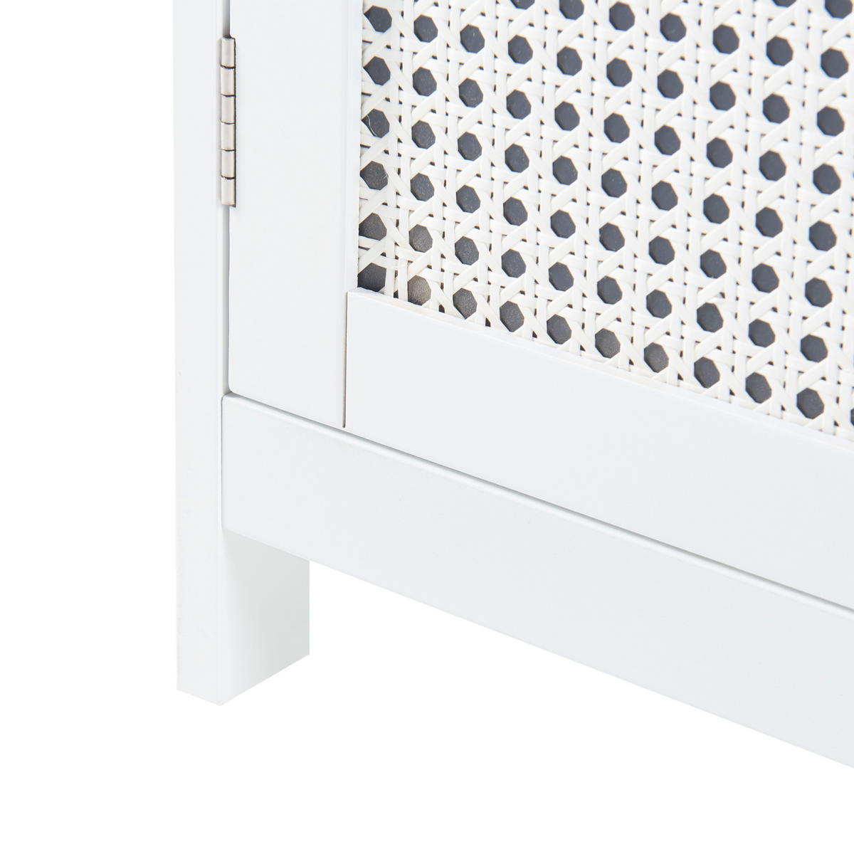 BADEZIMMERSCHRANK Karlsøy - Weiß, Holzwerkstoff (60/80/28cm) - [en.casa]
