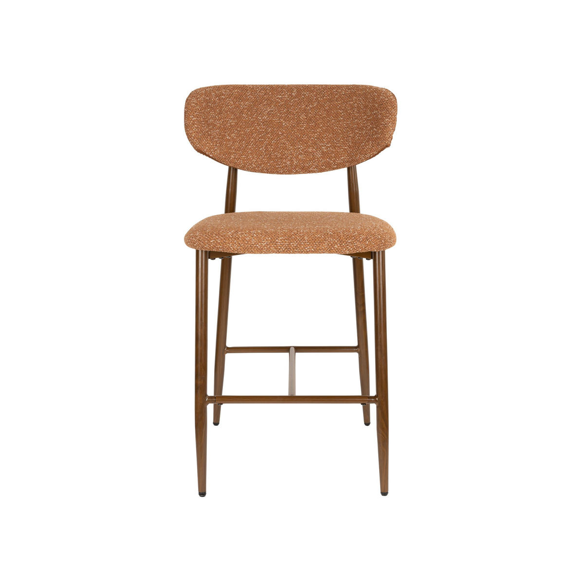 BARHOCKER Noor Rückenlehne 66 cm Terrakotta - 2 er Set - Terracotta, Kunststoff (52/98/55cm) - Housecraft Living