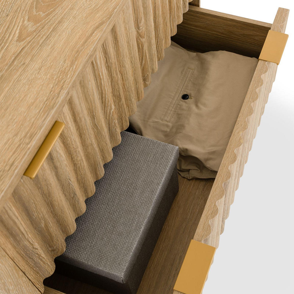 KOMMODE ELLA Eiche - Eichefarben, Holzwerkstoff (78/77/39cm) - IDIMEX