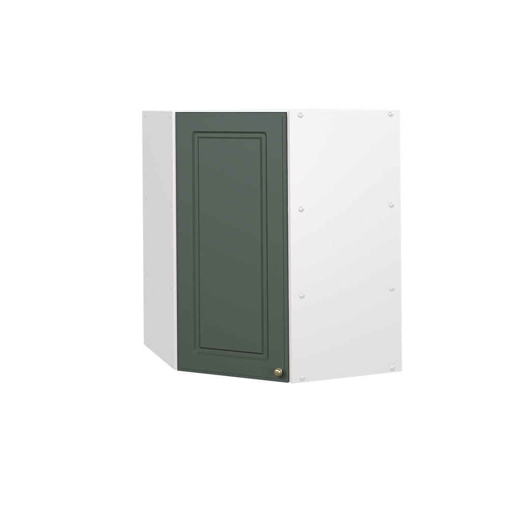 ECKHÄNGESCHRANK Fame-Line Grün-Gold Landhaus 57 cm - Weiß/Grün, Holzwerkstoff (57/72/34.1cm) - Vicco