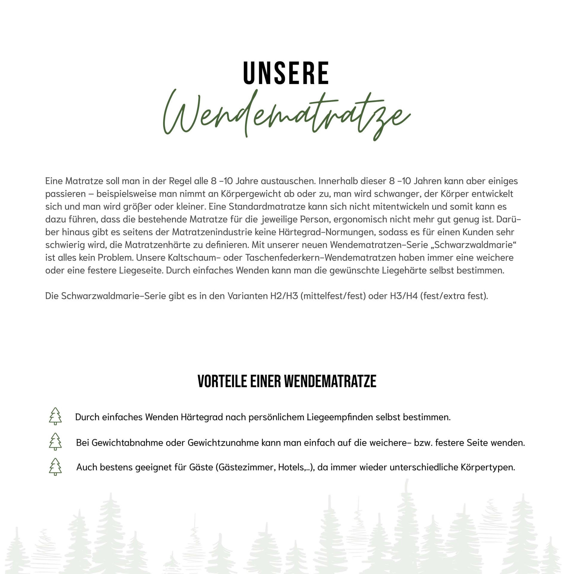 MATRATZE Sofie - Kaltschaum Wendematratze, mit 8cm Schaumauflagen, Qualität aus Deutschland - Weiß, Holz (140/200cm) - Schwarzwaldmarie