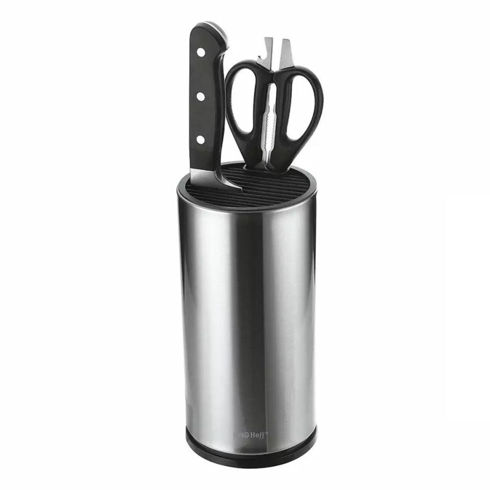 Thumbnail - Kinghoff  Küchenmesserständerblock, Silber, Metall, 11.7x23.5x23.5 cm, Kochen, Küchenmesser, Messerblöcke