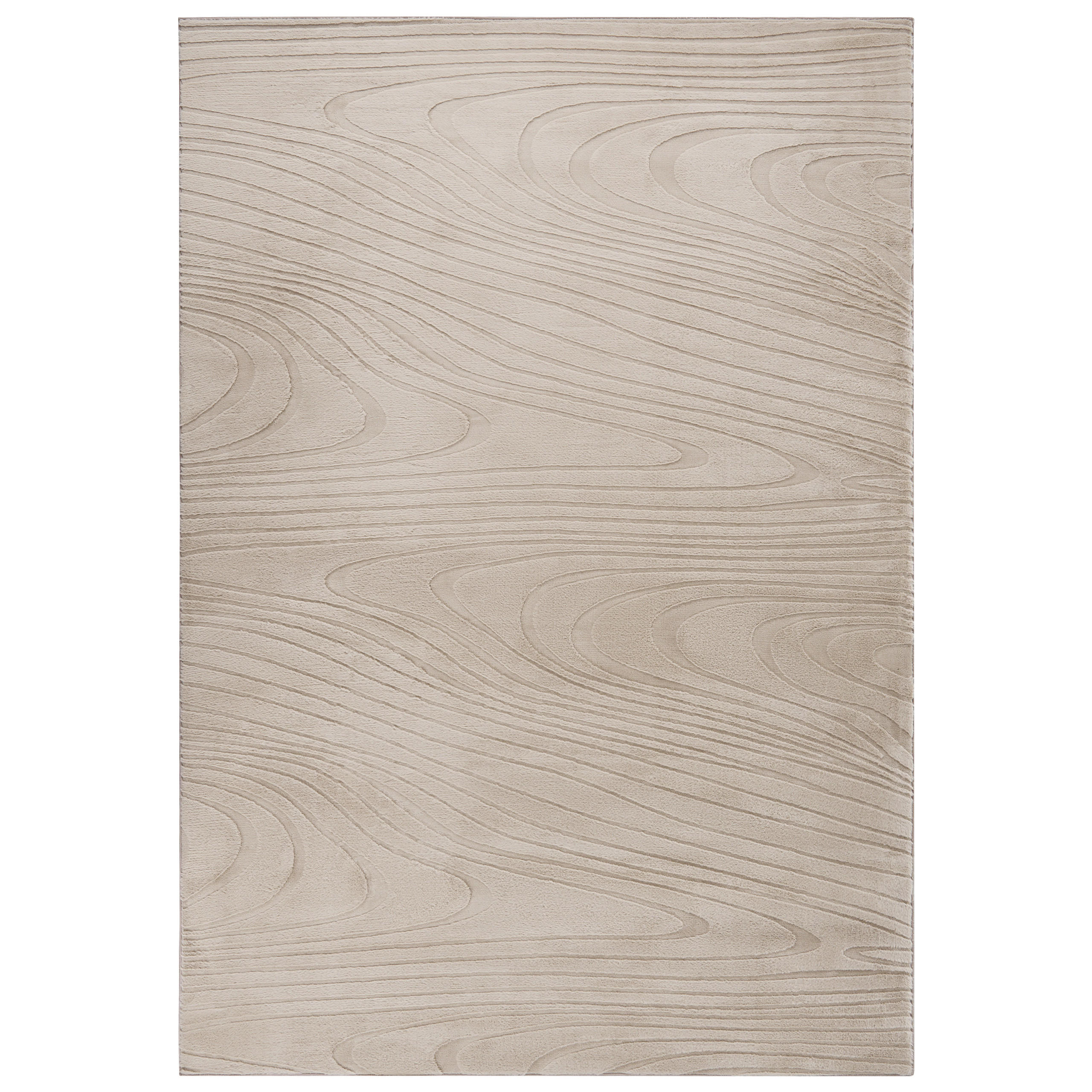 KUNSTFELLTEPPICH Beige 160/230 cm Ontake - Beige, Kunststoff (160/230cm) - Beliani