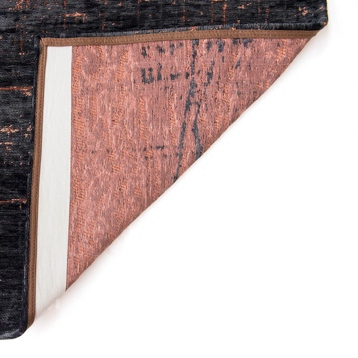 TEPPICH Soho Copper Mad Men 140/200 cm - Schwarz, Textil (140/200cm) - Louis De Poortere